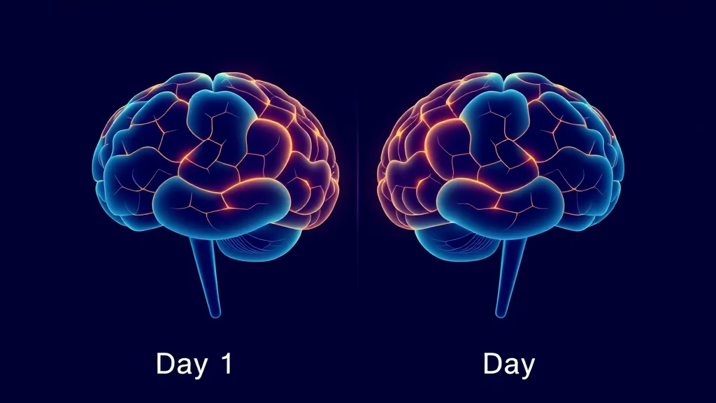 brain comparison day 1 vs day 66 neural pathways