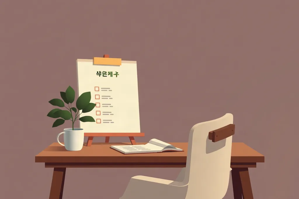 정돈된 작업 환경
